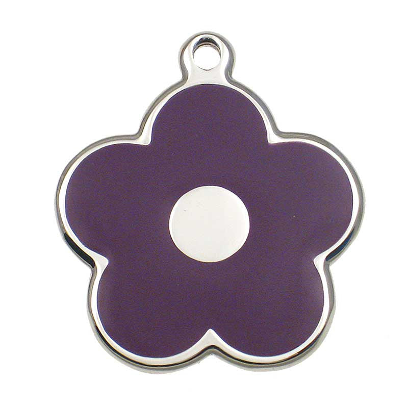 Stainless Flower Shaped Jewelry Tag, - Lucky Pet